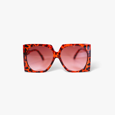 Square Oversized Mod Retro Sunglasses